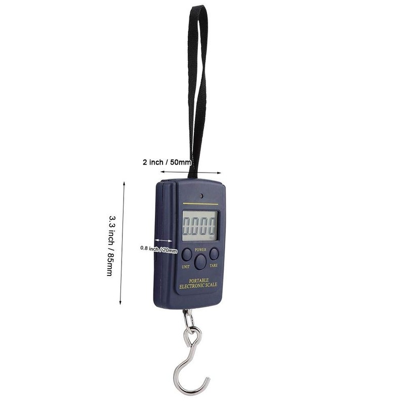 Fdit Electronic Scales 40 kg/10G LCD Display Luggage Scales Digital