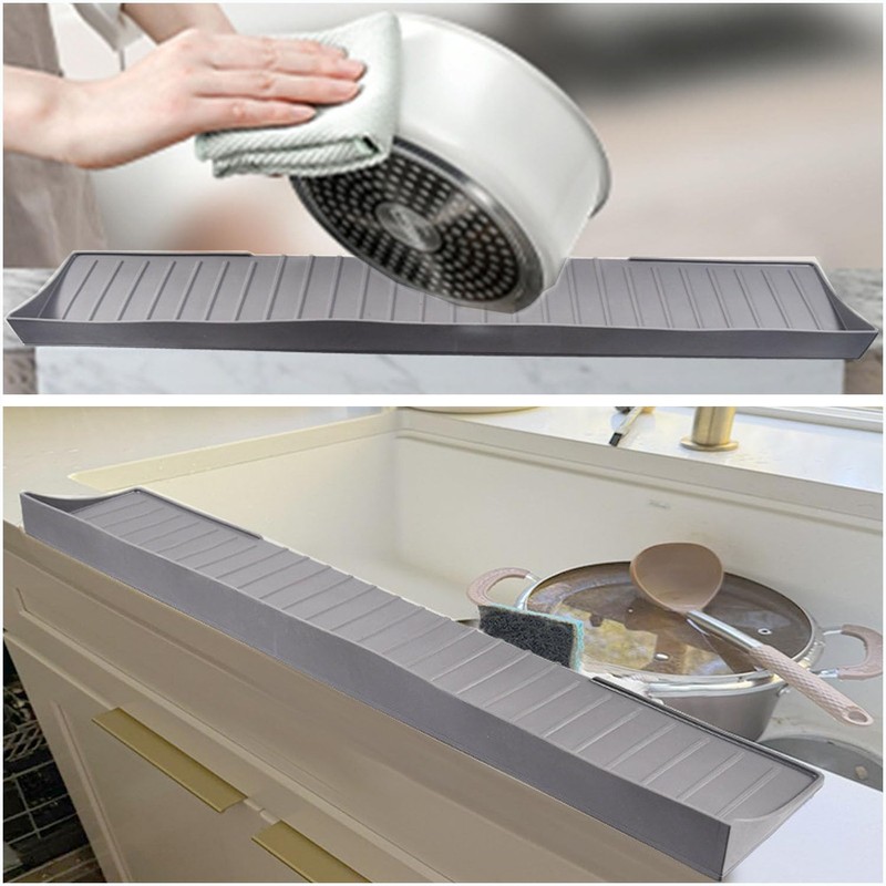 Silicone Sink Edge Protector & Splash Guards With Suction Cup