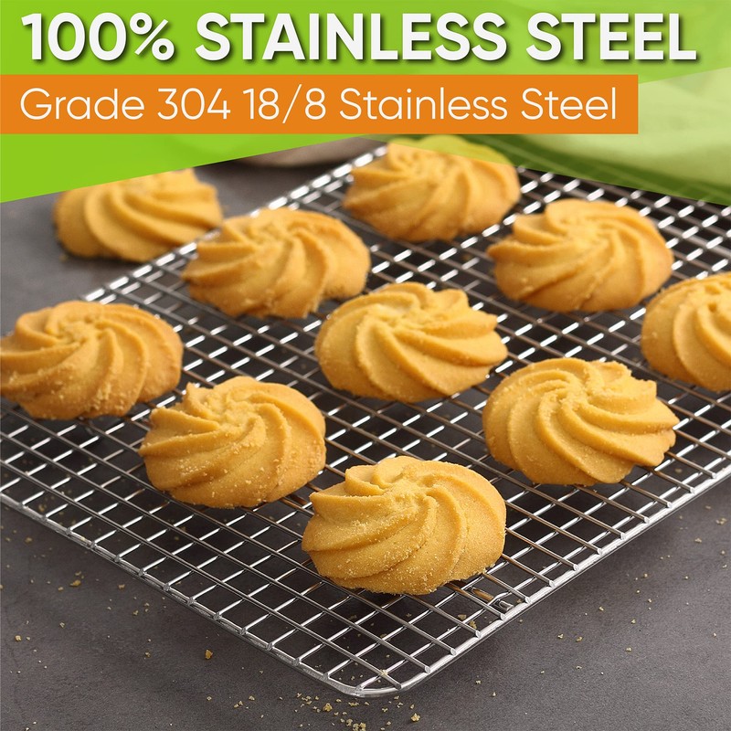 Spring Chef 8.5 x 12 Inch Stainless Steel Cooling Rack