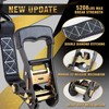 CARTMAN Ratchet Tie Down Straps, 5208lbs Break Strength, Includes 4PK