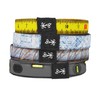 The Longhairs Blue Collars Hair Ties, Double-Stitched Elastic, No-Slip Design