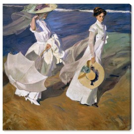 The Oliver Gal Artist Co. Classic Wall Art Canvas Prints 'SAI-Elegans Mariae' Home Décor, 16" x 16", White, Blue