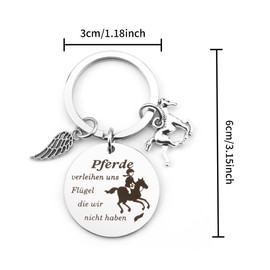Horse Girl Gift, Keyring Horse, Horse Gifts for Girls, Horse Gift, Gifts for Horse Lovers, Gift 10 Euros, Horse Gifts for Adults, Gifts Girls 12 Years, 色