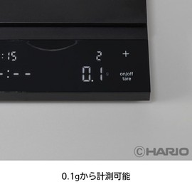 HARIO CST-2000-B Polaris Coffee Scale, Black, Scale, Coffee, Present, Gift