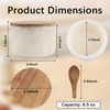 Lc.Courage Salt and Pepper Spice Cellar, Marble Container for Coffee,
