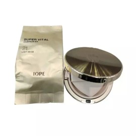 IOPE 아이오페 슈퍼바이탈 쿠션 이엑스(본품16gx리필16g) IOPE Super Vital Cushion EX (Main 16g + Refill 16g) [No. 21 Light Beige]