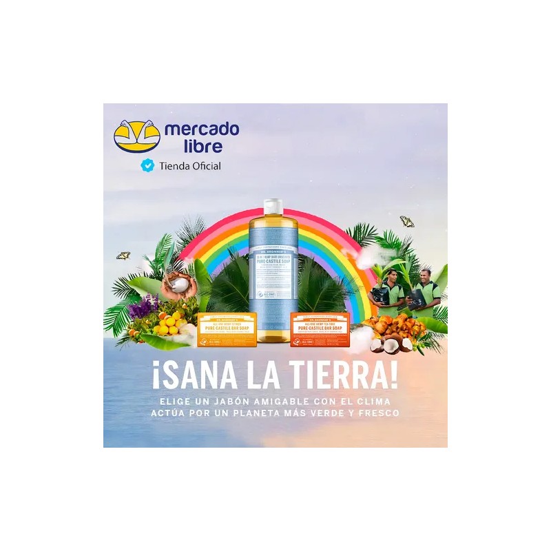 Jabón Líquido de Castilla Eucalipto Dr. Bronner's Orgánico 473ml