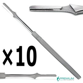 10Ã Scalpel Handle No. 7 Dental Veterinary Surgical Stainless Steel Premium Instruments