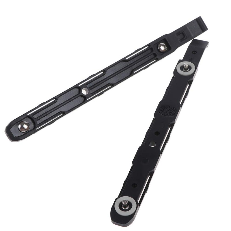 Eshylala 4 Pack Chassis Hard Drive Mounting Plastic Rails,Black
