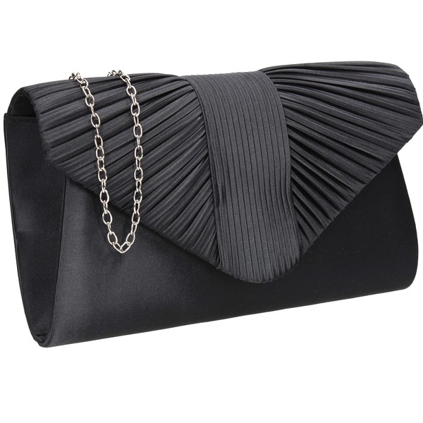 SwankySwans Women's Sophie Clutch Bag, Black