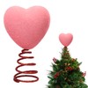 5 Inch Mini Valentine Day Hearts Tree Topper Flocked Tree
