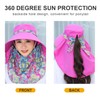 Women Sun Protection Hat Ponytail Neck Face Flap Cover Garden