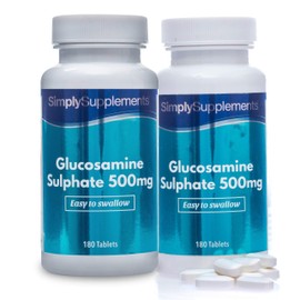 Easy to Swallow Glucosamine 500mg | Active Lifestyle Support | 2X 180 Tablets | Manufactured in The UK