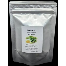 Nature Tea Mugwort - Dried Artemisia vulgaris Loose Leaf C/S, Wild Crafted from USA - 4 oz