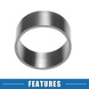 A ABSOPRO Motorcycle Exhaust Air Muffler Pipe Gasket 55mm Inner