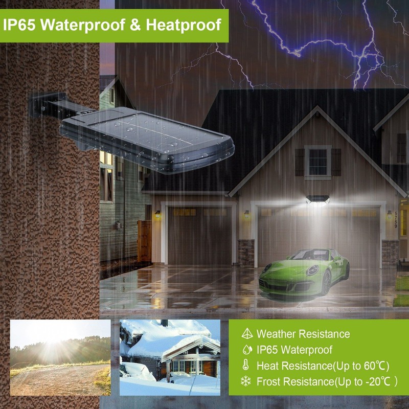 IP65 Waterproof 100LED Solar Powered Wall Lamp Outdoor Motion Sensor