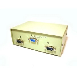 Monoprice 2 Way DB9 Data Switch Box, AB=Male  1344
