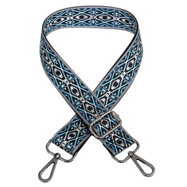 ihreesy 3.8cm Wide Shoulder Strap,Vintage Bag Strap Replacement Belt Women Men Crossbody Handbag Strap Ethnic Style Shoulder Strap DIY Accessories,Gray #B