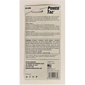 BEACON Power-Tac - The Ultimate All-Purpose Glue with Superior Strength, Low Odor, and Fast 10-Minute Dry Time, 2.5-Ounce, 12-Pack