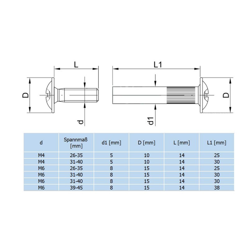 50 x Connection Screws Furniture Connector Cabinet Connector 31 mm