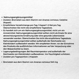 Medica Herbs - Bromelain - Supports the digestive system - Immunity - 60 capsules - 1 capsule 1-2 times a day - lactose free - gluten free - vegetarian