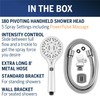Waterpik ShowerCare Pivoting Hand Held Shower Head, Chrome - Five
