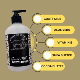 Golden Goat Farms Vanilla Mint Scented Body Lotion with Goat's Milk, 12 Oz