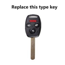 Ezzy Auto - Funda con llave abatible de 3+1 botones, compatible con Accord CR-V Pilot Civic sin llave
