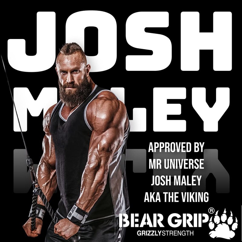 BEAR GRIP - Premium Heavy Duty 24" Weight Lifting Wrist