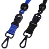 Masper 2 Pack Black and Blue Safety Breakaway Lanyard with