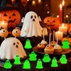 80Pcs Mini Luminous Ghost Figurines 6 Style Glow in The