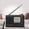 VBESTLIFE Portable Mini Radios FM/MW/SW Receiver w/ Digital Alarm Clock