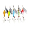 5 Pcs Fishing Lures Spinners Set Hard Plastic Body Artificial