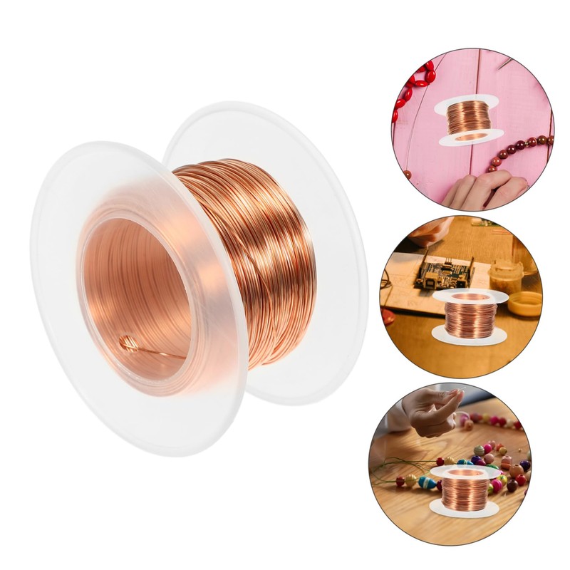 DOITOOL 1 Roll Soft Copper Wire Durable Copper Wire for