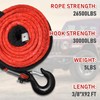 3/8" x 92ft Synthetic Winch Rope, 26500lbs Winch Rope Cable