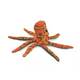 Collectible Wildlife Gifts Octopus Sand Toy Orange, Thailand Paper Weight Bean Bag Cornhole 6" TH37 BB304