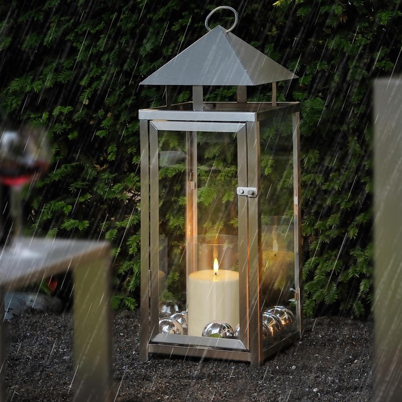 Zevanor 4" x 7" Large Flameless Pillar Waterproof LED Acrylic