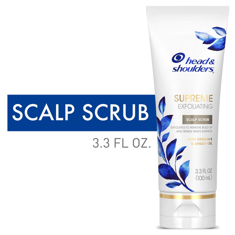Head & Shoulders Supreme, Exfoliating Scalp Scrub Treatment, with Argan