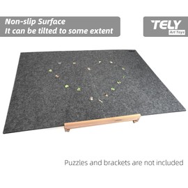 TELY Foldaway Puzzle Board Felt Mat for up to 2000 Pieces of Jigsaw Puzzle, Foldable for Easy Storage Puzzles, Portable Puzzle Pad(Extra Large)