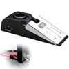 Custelen 120dB Door Stopper Alarm with Siren - Black Rubber