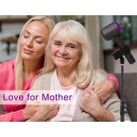 Purple River Hair Dryer Stand 20-63 Inch Adjustable Blow Dryer Holder with Tripod and Universal Clip, Easy to Use, Hands Free Relieve Wrist Pain, Shoulder Periarthritis etc