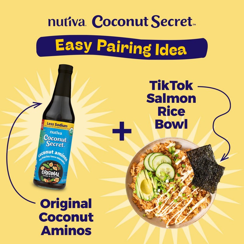 Coconut Secret Organic Coconut Aminos, 8oz Original 3 Pack. Soy