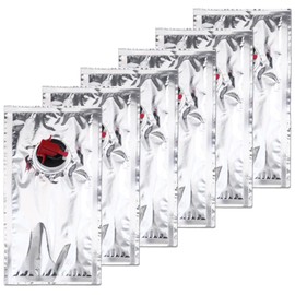 Realand 6Pcs 1L Thickened Aluminum Foil Wine Bags, Leakproof Reusable Wine Bladder Dispenser for Coffee, Juice, Pop, Water, Milk, Ideal for Picnics, Beach Dates, Outdoor Concerts