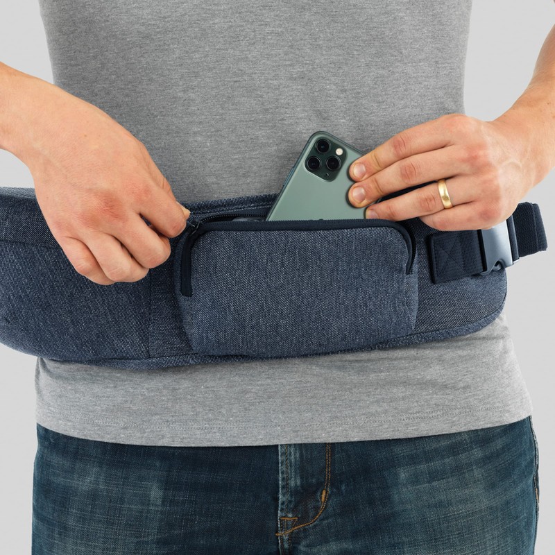 Chicco Sidekick Hip Seat Carrier - Denim
