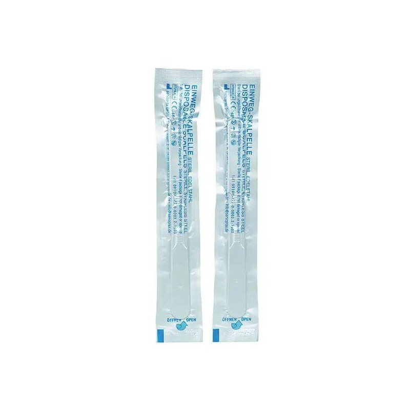 Mediware Disposable Scalpel Figure 10 with Protective Cap, Individually Sterile