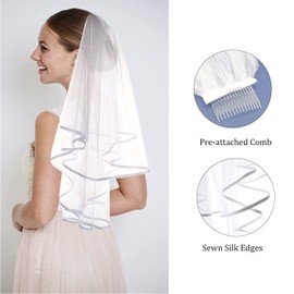 Bachelorette Party Bride to Be Decorations Kit with Bride to Sash & Silver Rhinestone Tiara & Veil, Bridal Shower Decorations Engagement Wedding Party Decorations