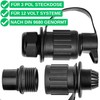 3 Pin Adapter Plug, 1 Piece, Hard Plastic Housing, 3
