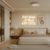 Neonawall Just Read a Book and Chill White LED Neon