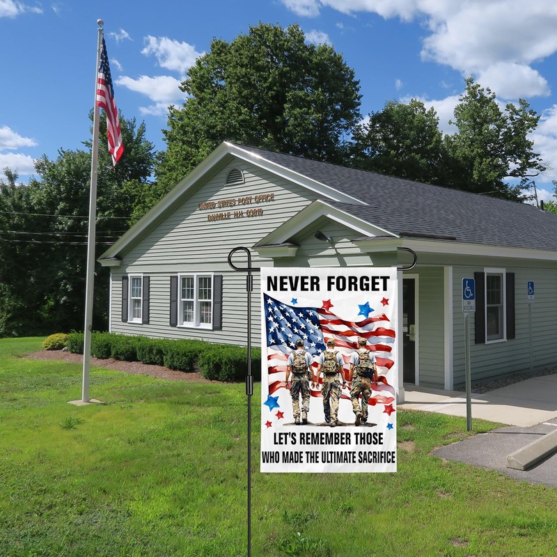 Never Forget 911 Garden Flags Veteran Day Commemoration Day Outdoor