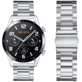 [ＳＥＵＥＲ＼時仕] 時計バンド 18mm 20mm 22mm ステンレス 腕時計ベルト メタル 時計ブレスレット ウォッチストラップ 金属交換ベルトクイックリリース 男女通用 (シルバー 20mm)